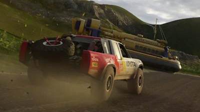 A screenshot of the 1993 Toyota T100 Baja Truck in Forza Horizon 4.