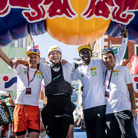 Sieger: Patrick Kipngeno, Martin Stofner, Ulan Galinski und Lukas Kubrican