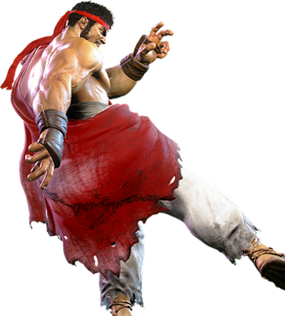 A screengrab of Ryu in Street Fighter 6. 