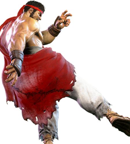A screengrab of Ryu in Street Fighter 6. 