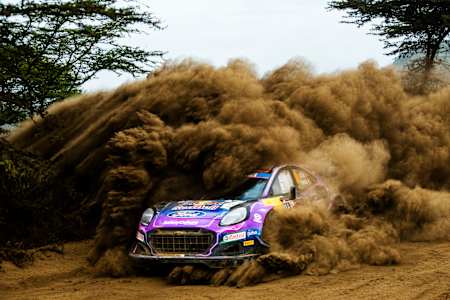 Sébastien Loeb performing during the World Rally Championship Kenya 2022 in Naivasha, Kenya on June 26, 2022. 