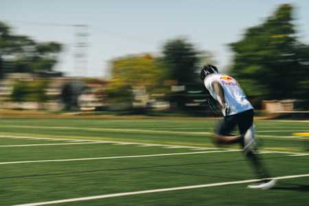  Jeremiah Smith trains in Columbus, Ohio, USA on September 14, 2024. 