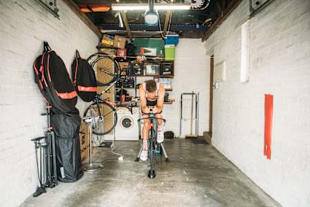 Triathlete Matthew Trautman trains in Cape Town, South Africa.