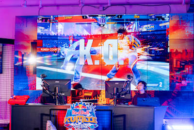 Zhen competing at Red Bull Kumite 2024 in Toronto, Ontario on March 2, 2024 