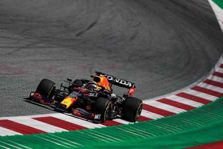 The Red Bull Racing car in the ultimate F1 circuit in Spielberg 