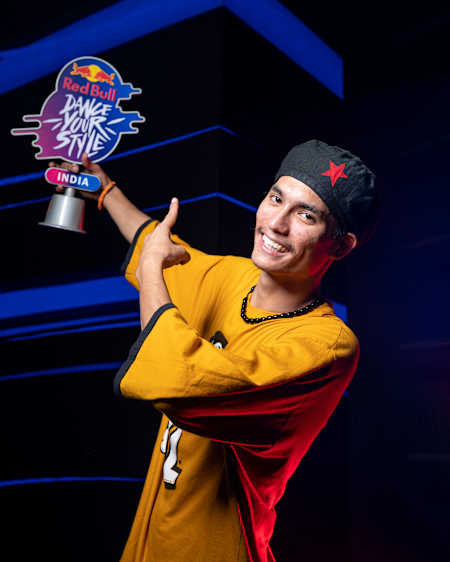 Hip-hop dancer NEPO, the Red Bull Dance Your Style India 2021 winner