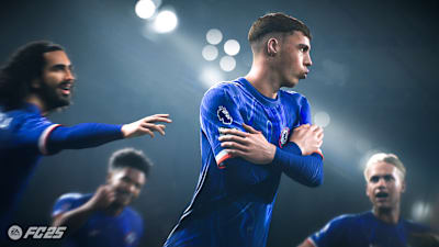 Cole Palmer célèbre un but dans EA Sports FC 35.