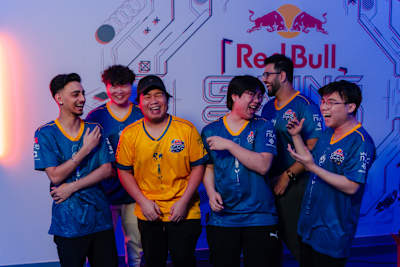 Big Pizza shares a laugh mid-photo shoot