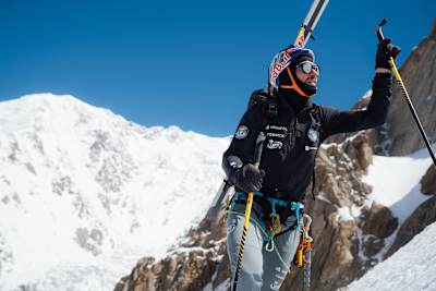 Andrzej Bargiel seen during his ascent of Nanga Parbat in in Pakistan's Karakoram range on June 28, 2026.