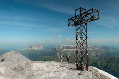 Summit Steps Above the Dolomite Sea