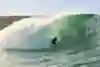 O'Flaherty rides the barrel at his home break, the Irish big wave slab, Riley's.