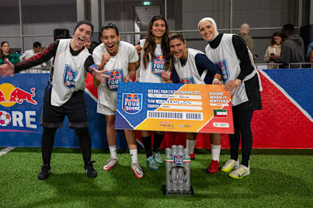 A Battle of Football Skills in Red Bull Four 2 Score Kuwait