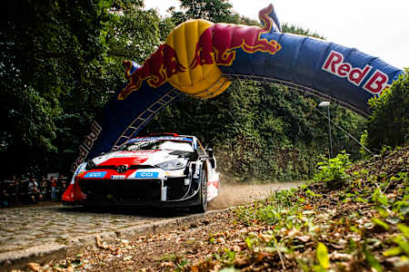 Kalle Rovanperä en el Rally de Bélgica.