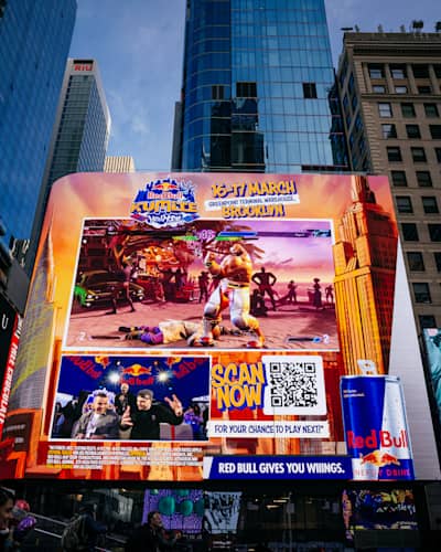 Red Bull Kumite activation event in Times Square, New York City