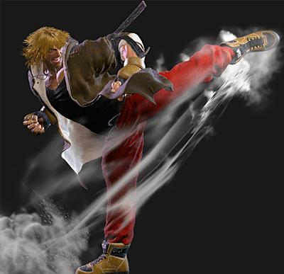 Ken's Jinrai in Street Fighter 6. 