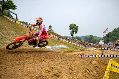 Hunter Lawrence races at Round 7 of the AMA Motocross Series 