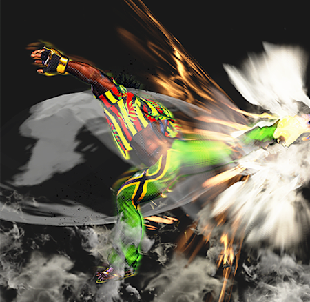 Dee Jay from Street Fighter 6 with his The Greatest Sobat super move.