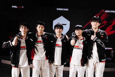 Top Esports beim MSI 2026 Features Day am 2. Juli 2026 im Daejeon Convention Center II in Daejeon, Südkorea.