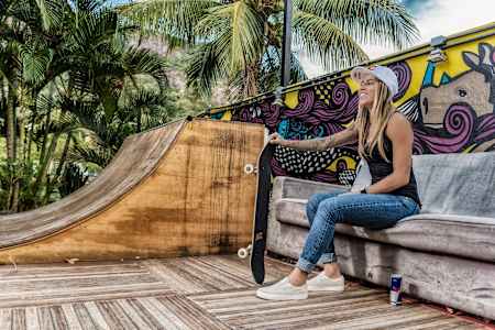 Posando en Rio de Janeiro.