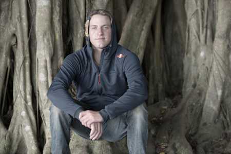 Dane Jackson poses for a portrait in Hilo, Hawaii on 11 January, 2017.