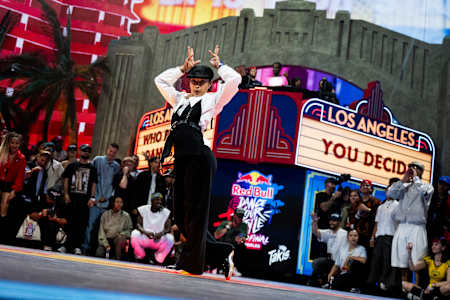 Jaïra Joy performs at Red Bull Dance Your Style World Final in Los Angeles, CA.