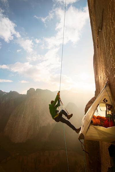 Tommy Caldwell e Kevin Jorgeson sul Dawn Wall.