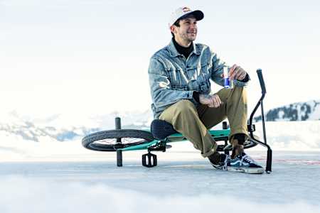 Matthias Dandois poses for a portrait during Kitzbühel Spin-Off in Kitzbühel, Austria on January 13, 2022.
