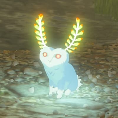 Ein leuchtendes Fabelwesen