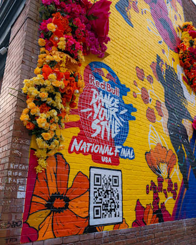 Red Bull Dance Your Style mural in Atlanta