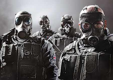 A promo shot for Rainbow Six Siege