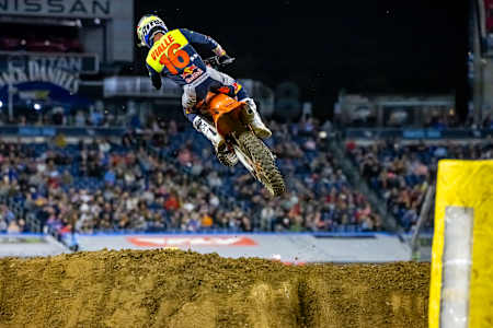 Tom Vialle at AMA Supercross Series Round 14 at Nissan Stadium in Nashville