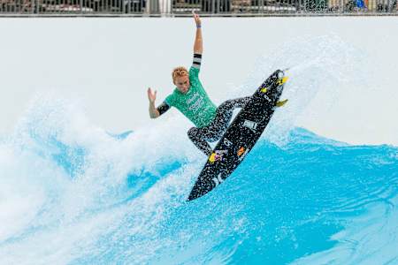 Australian Jarvis Earle competes in the Siheung Korea Open