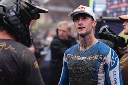 Ronan Dunne actúa en la UCI DH World Cup en Loudenvielle, Francia, el 08 de septiembre de 2024