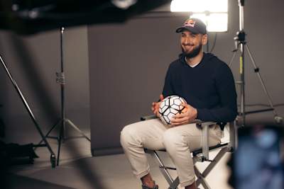 A portrait of Italian goalkeeper Gianluigi Donnarumma taken in Milan, Italy on April 22, 2021.
