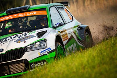 2018 bestritt Kalle Rovanperä seine erste volle Saison in der WRC2 mit Skoda und gewann in Großbritannien und Spanien.