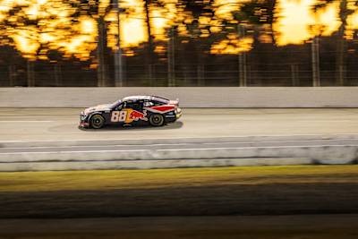 Shane van Gisbergen on a track