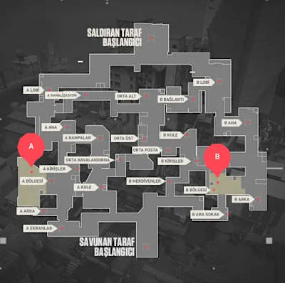 VALORANT'ın Split haritası