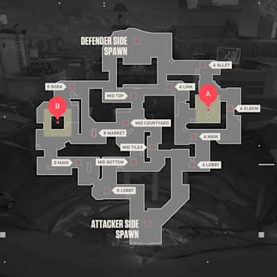 Mapa Sunset en VALORANT de Riot Games.