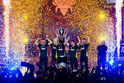 Team Vitality lift the trophy at IEM Krakow in February 2026.