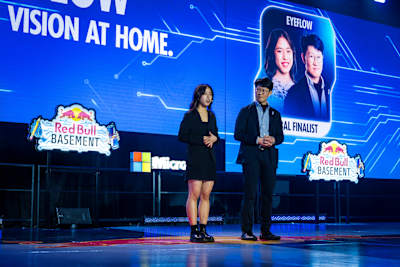 Ako jeden z 10 najlepších tímov vo svetovom finále Red Bull Basement, Annabeth Lu a Dr. KJ Chang z Taiwanu predstavili 3. júna 2026 v San Franciscu v Kalifornii v USA svoj nápad s názvom Eyeflow.