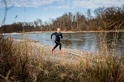 Judith Wyder in training.
