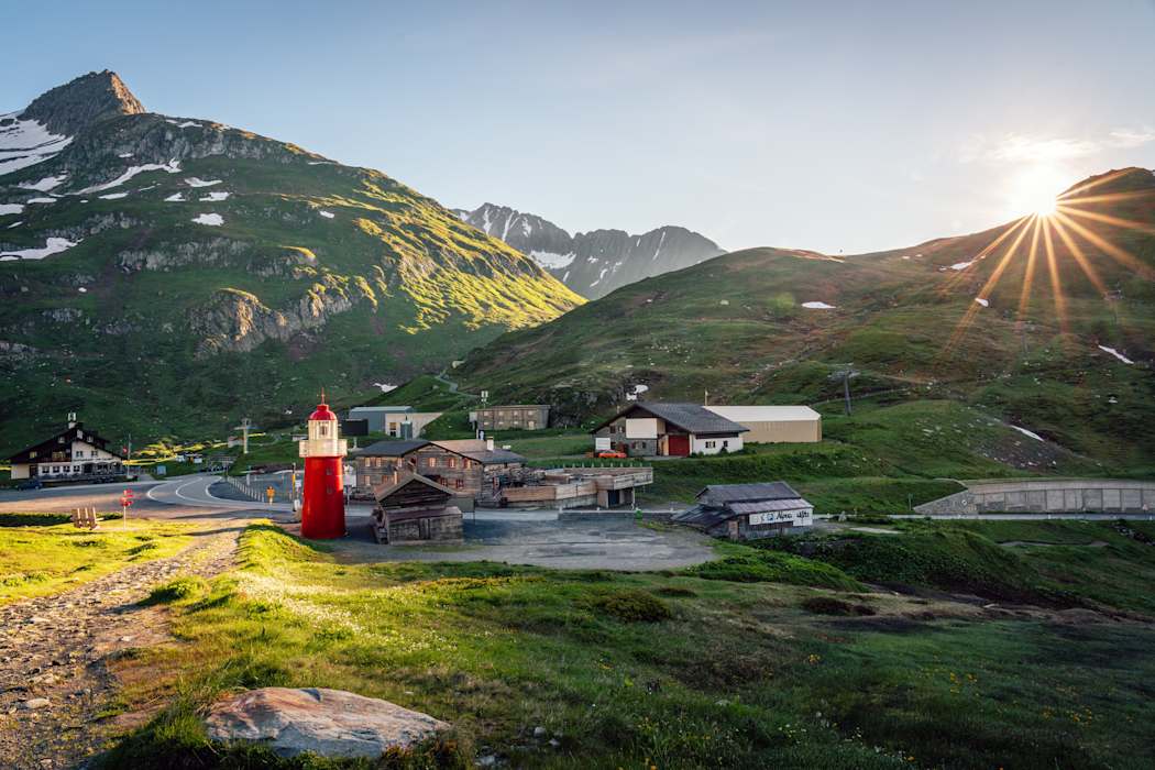 It is located in the heart of the Swiss Alps
