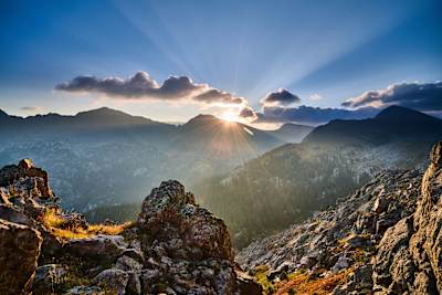 Sunrise over the Rockies as witnessed by Red Bull's writer
