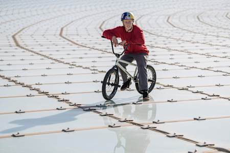 Murray Loubser mindig azt figyeli, hogyan teheti innovatívvá a BMX rámpáját