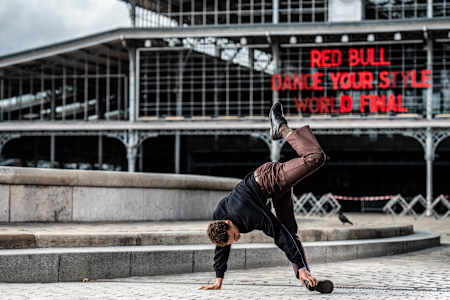 Kriss from Czech Republic poses for a portrait at la Grande Halle de la Villette a day prior to the Red Bull Dance Your Style World Final in Paris, France on October 11, 2019 