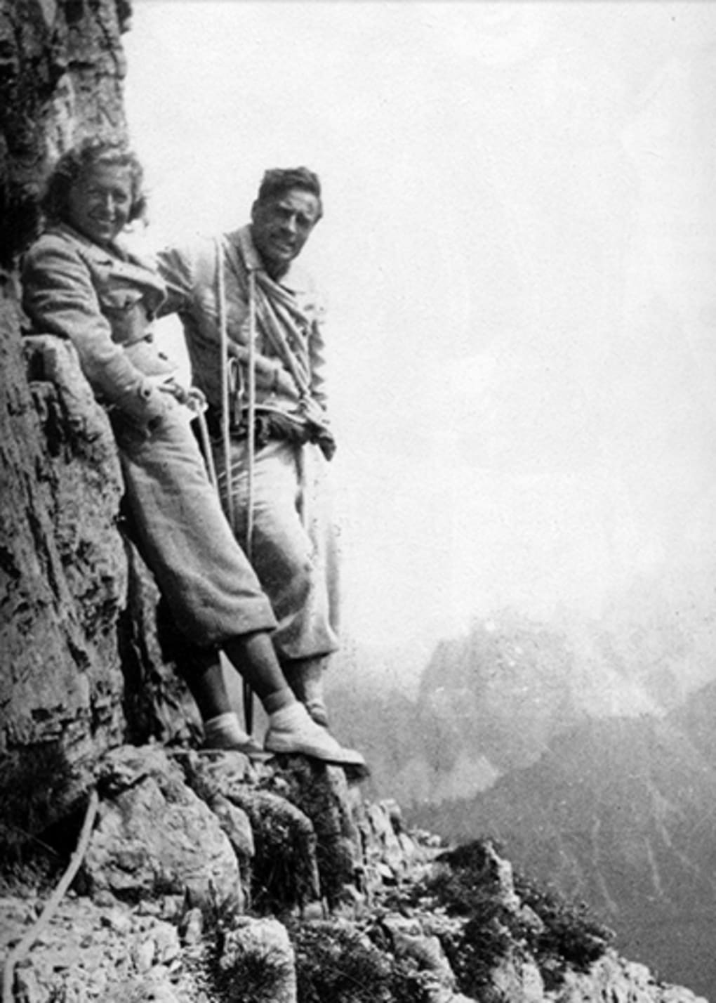 Το ζεύγος Comici Esher στον Όλυμπο το 1934