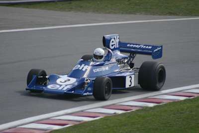La monoplace de Formule 1 Tyrrell 007 conçue par Derek Gardner.