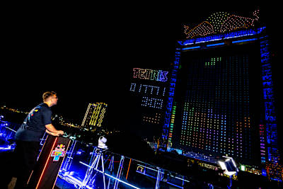 Fehmi Atalar of Türkiye plays in the final match of the Red Bull Tetris World Final in Dubai, UAE on December 13, 2025.