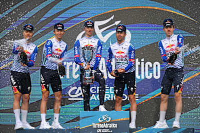 Winner of the team classification at Tirreno-Adriatico