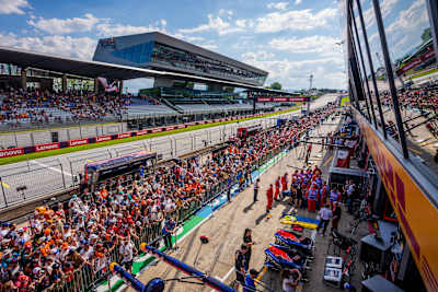 Espectadores durante el Campeonato del Mundo de Fórmula 1 de la FIA en el Red Bull Ring en 2026 
